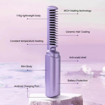 Silkora™ - 2 in 1 Wireless Hair Styling Comb