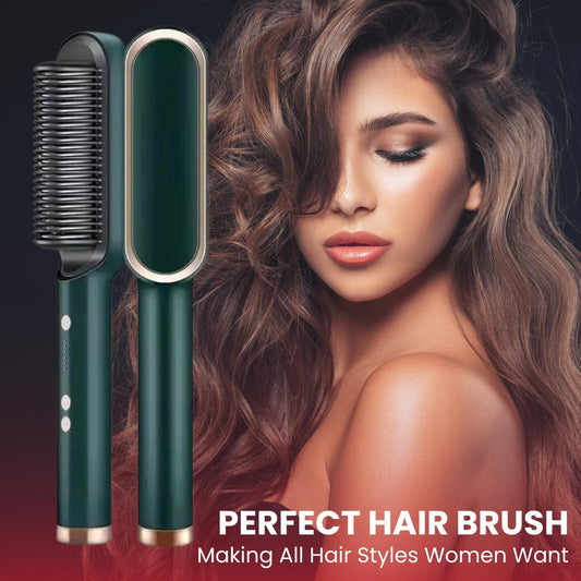 GloComb™ - 2 in 1 Hair Straightener Brush
